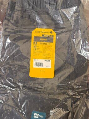 Carhartt Force Pants 34x34 Gray Relaxed Fit BN6279-M Workwear NWT